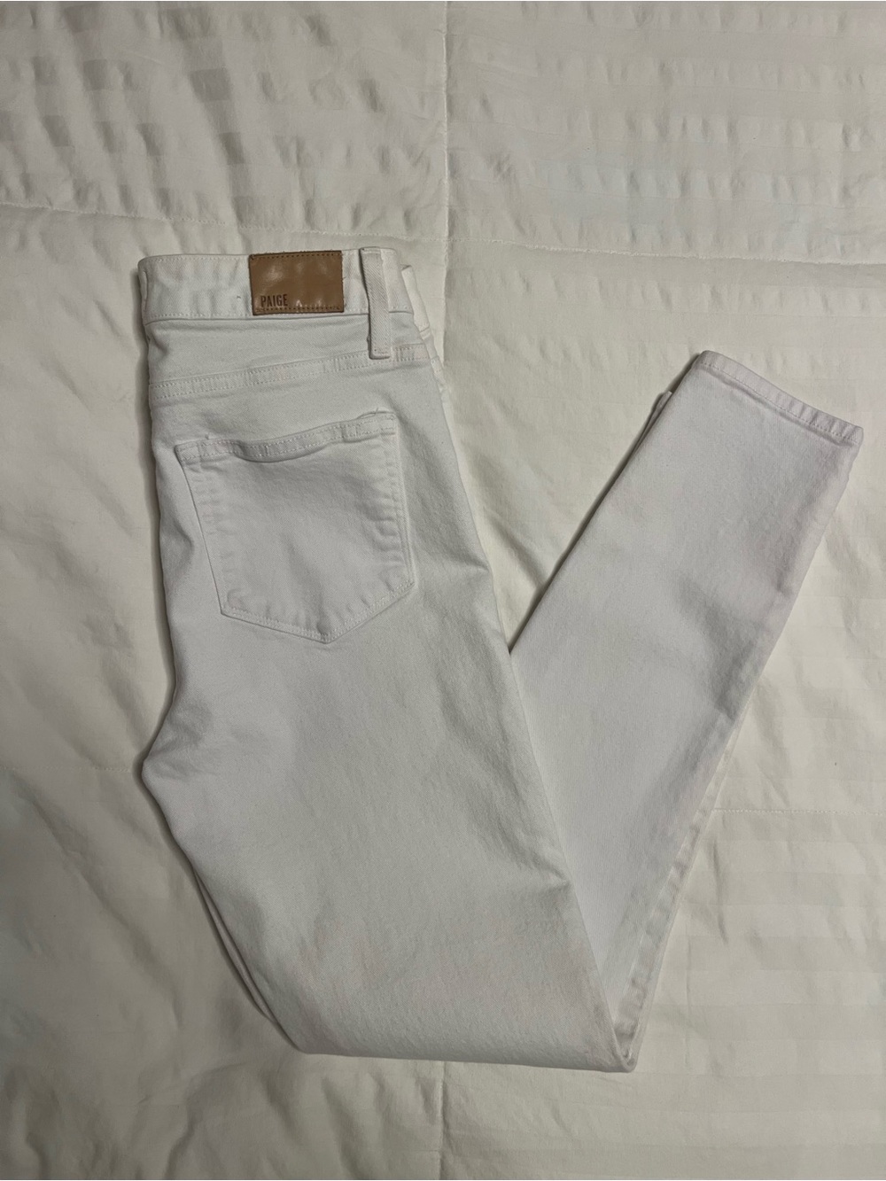 PAIGE White High-Rise Skinny Jeans - Women's